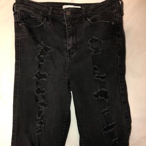 High waisted black HOLLISTER jeans